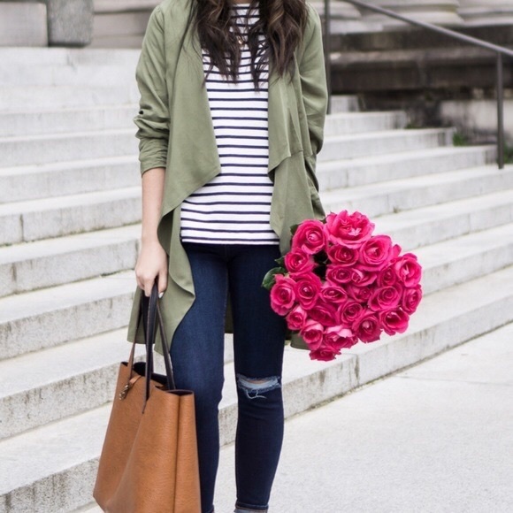 Max Jeans Spiced Coral Duster Jacket - Picture 12 of 13